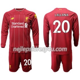 Fotbalové dres Liverpool Lallana 20 Dětské Domácí 2019/20 Dlouhý Rukáv